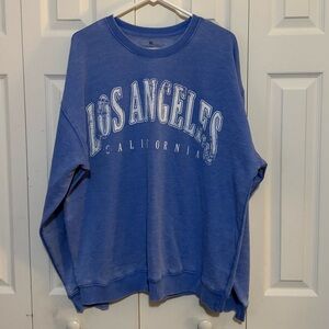 Blue Los Angeles California Crewneck Sweatshirt